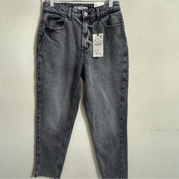 Sara Women's Black High Rise Mom Fit Denim Jeans Size 38 EUR( 6 US) - Picture 4 of 9